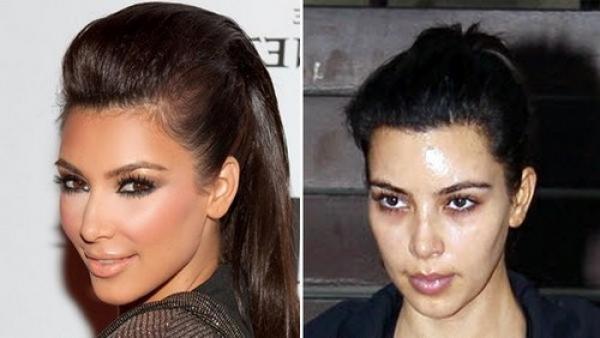 Kim Kardashian sin maquillaje ni Photoshop
