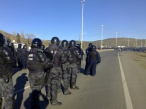 Tensin en Chubut: Infantera est lista para comenzar con los desalojos