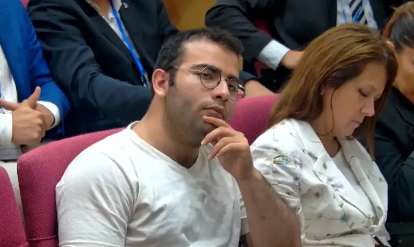 César Sena en el juicio