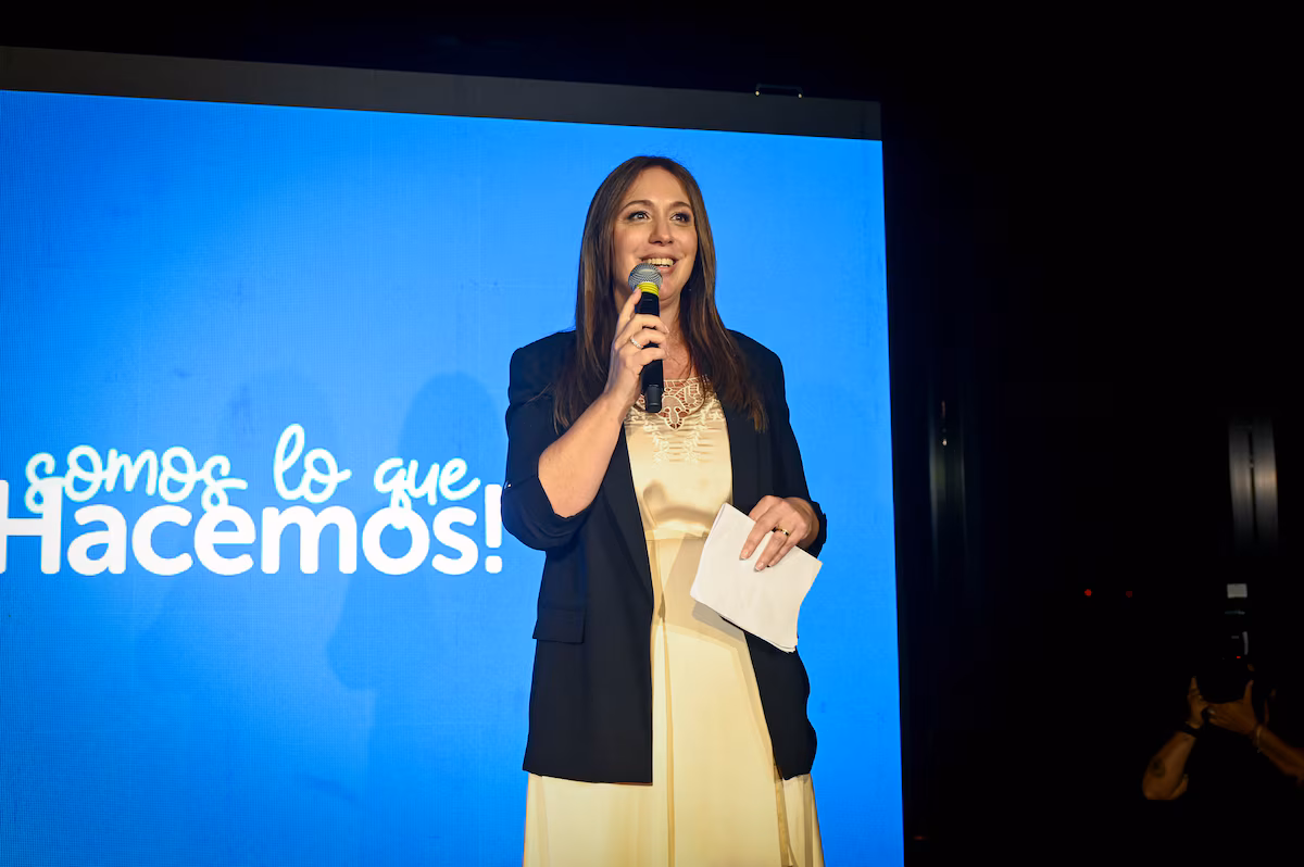 María Eugenia Vidal en la presentación