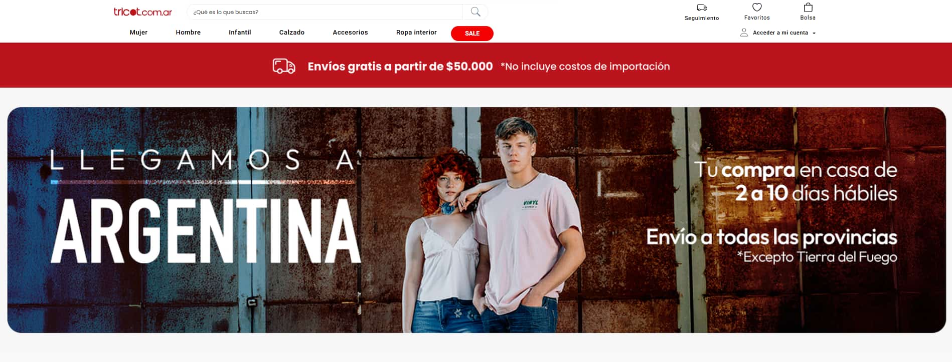 Tricot llega a Argentina