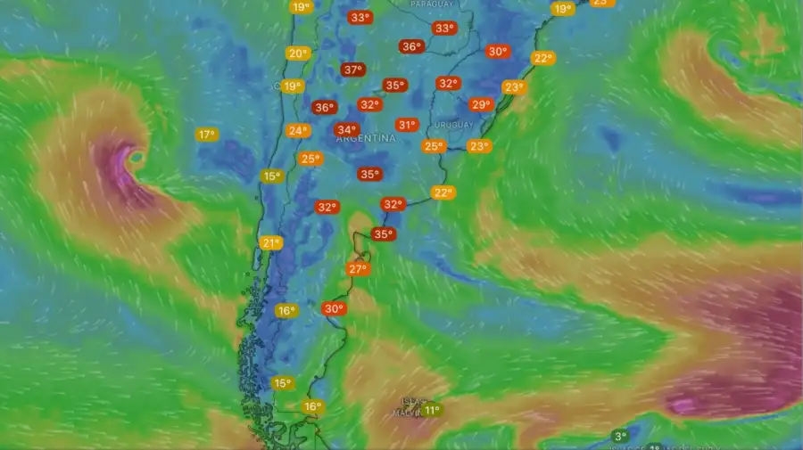 Clima jueves 27 de noviembre