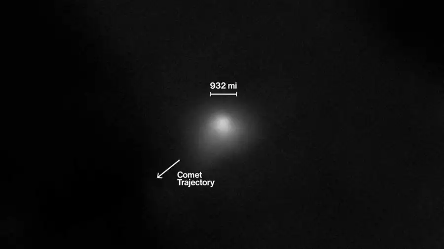 Trayectoria hiperbólica del cometa 3I/ATLAS