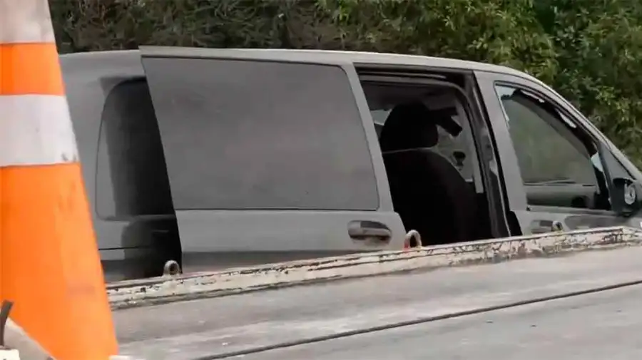 Choque múltiple en AU 25 de Mayo