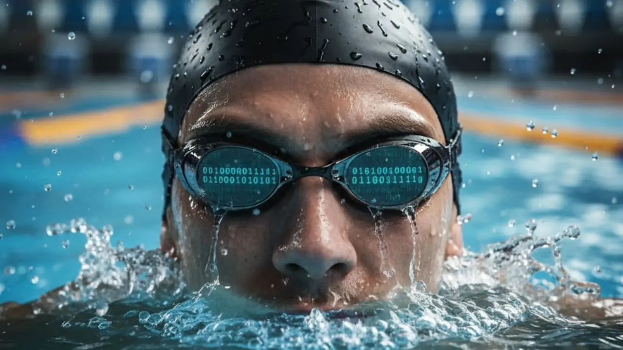 IA para nadadores: de qué se trata las nuevas antiparras con realidad aumentada