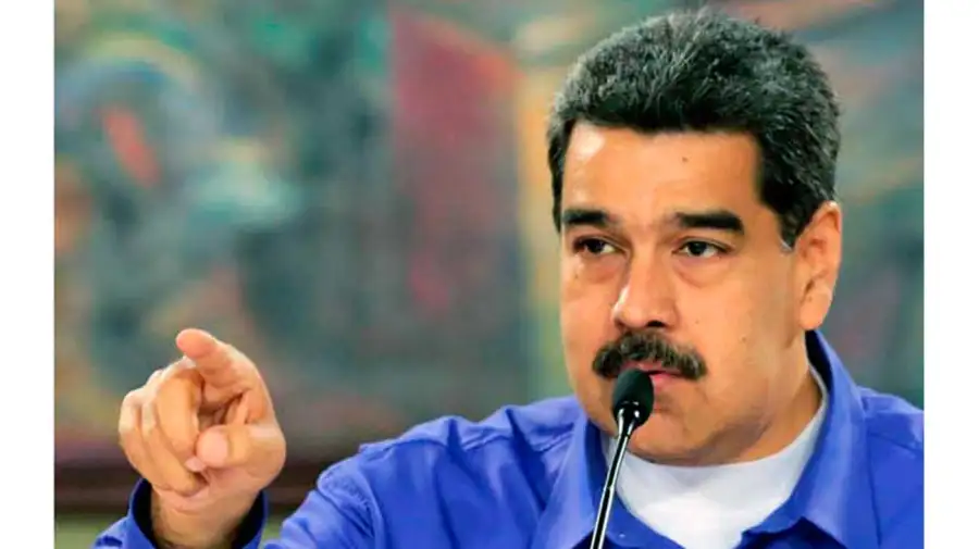 Nicolás Maduro en una conferencia de prensa.