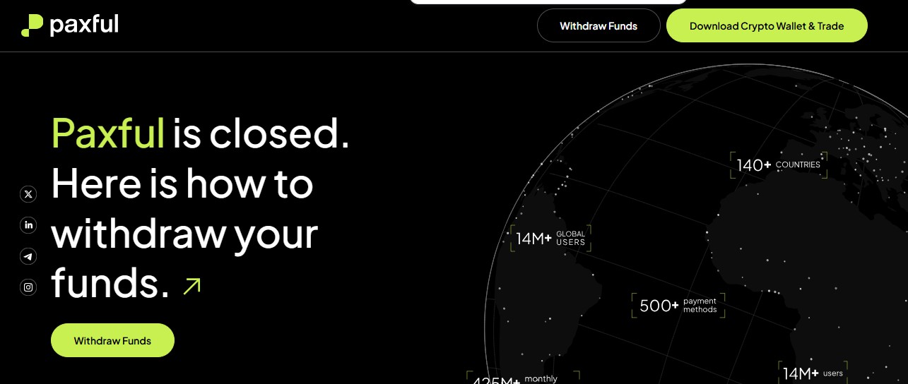 Paxful cierra operaciones