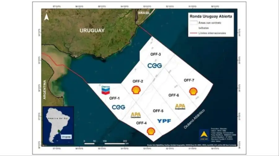 YPF se asocia la empresa energética italiana ENI para buscar petróleo offshore en Uruguay