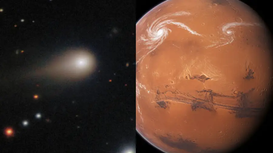 La trayectoria del cometa 3I/ATLAS