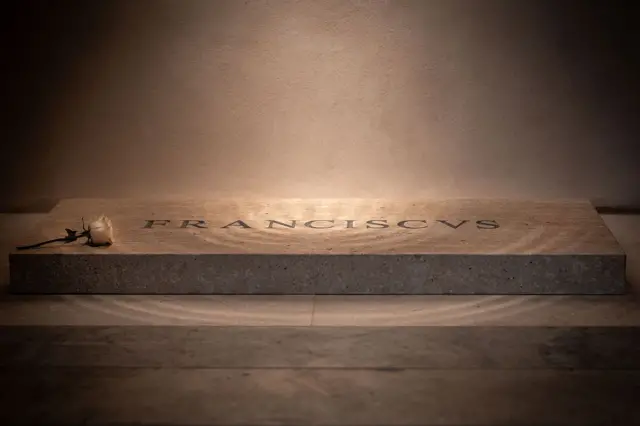 Tumba del Papa Francisco