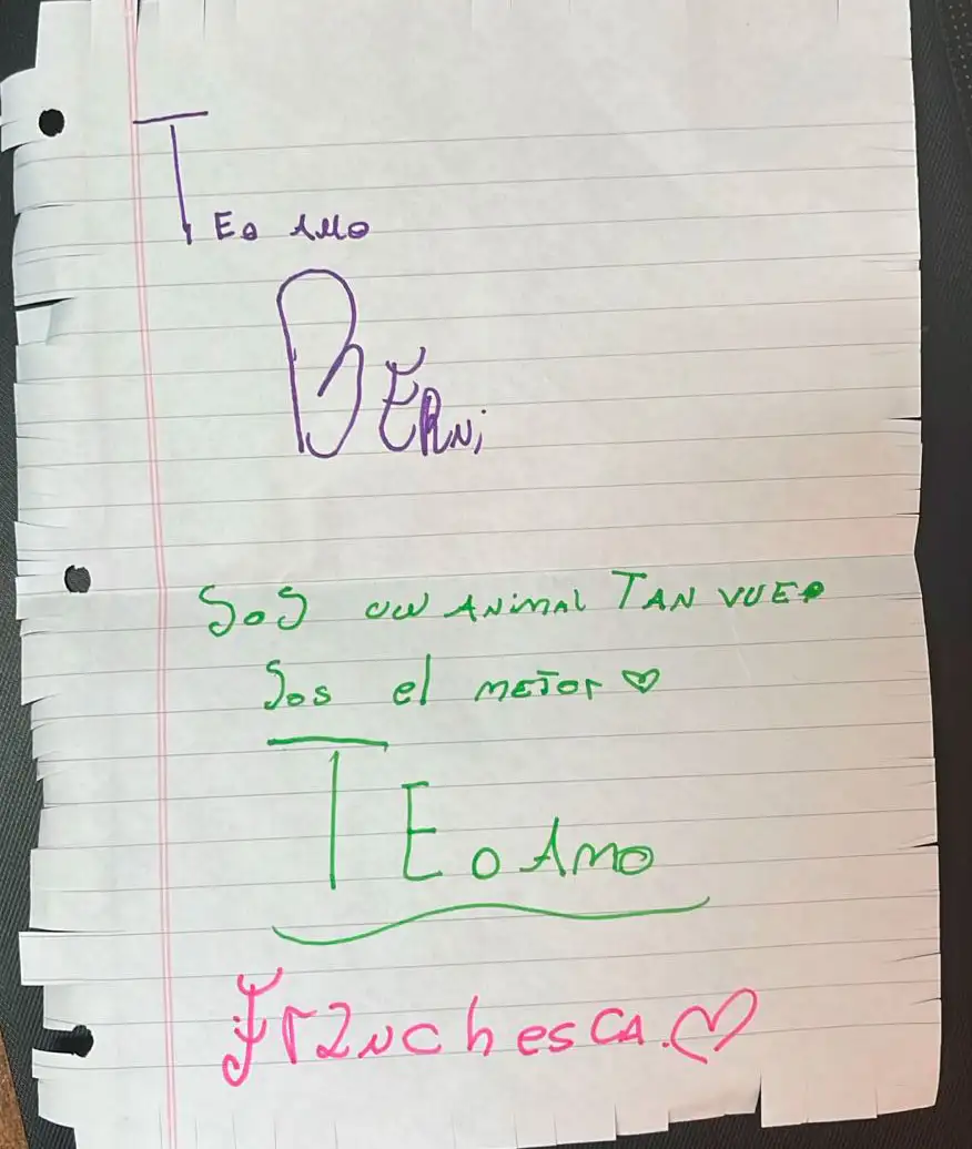 Carta de los alumnos sobre el dolor de Berni