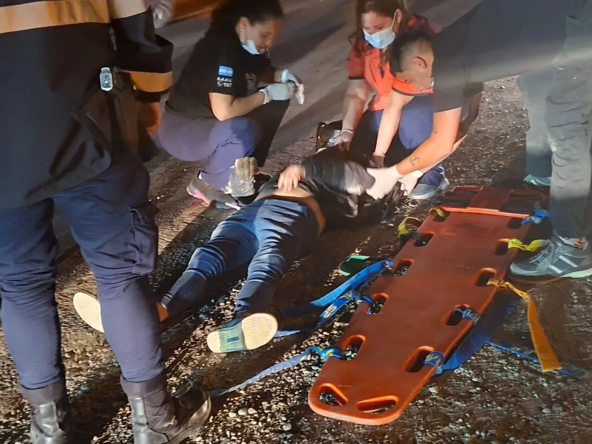 Accidente de motociclista